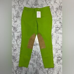 Ralph Lauren women's moore lime jodhpurs riding pants in size 14 NWT Equestrian
